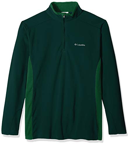 Columbia Men's Big-Tall Klamath Range II Big & Tall Half Zip Sweater, -dark Ivy, aurora green, 2X