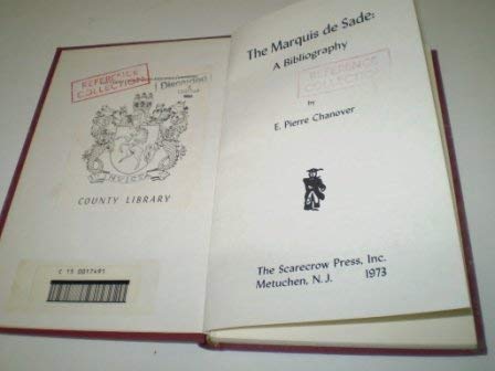 Buy Marquis De Sade: Bibliography (Author Bibliographies) — BookShops.in