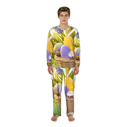 Pyjama homme œufs de Pâques S-3XL | Vêtement de détente confortable