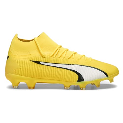 PUMA Mens Ultra Pro Firm GroundArtificial Ground Lace Up Soccer Cleats Cleated, Firm Ground - Yellow - Size 8.5 M