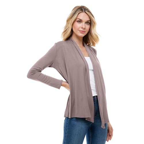 Image of Azules Long Sleeve Womens Cardigan, Thin Flowy Rayon Sweater Lightweight Cardigan for Casual or Dressy Outfits