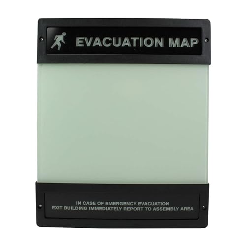 Evacuation Map Holder, 8-1/2 in. x 11 in.