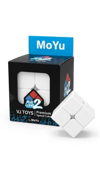MoYu Meilong 2x2 Speed Cube Puzzle Toy, White | Smooth Turning, Brain Teaser, For Kids & Adults-image-34