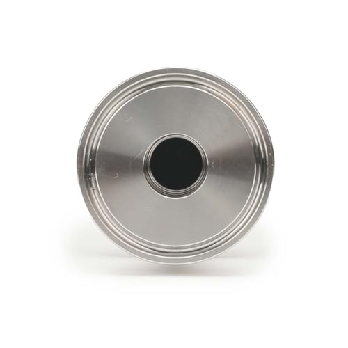 Image of Stainless Steel 1.5 inch Double Tri-Clamp Ferrule Diffusion Stone,1.5 Inch Tri Clamp Carbonation 2 Micron Aeration Stone Female Connect TC 50.5mm CO2 inlet,6 inch Length for Brew Aeration Equipment