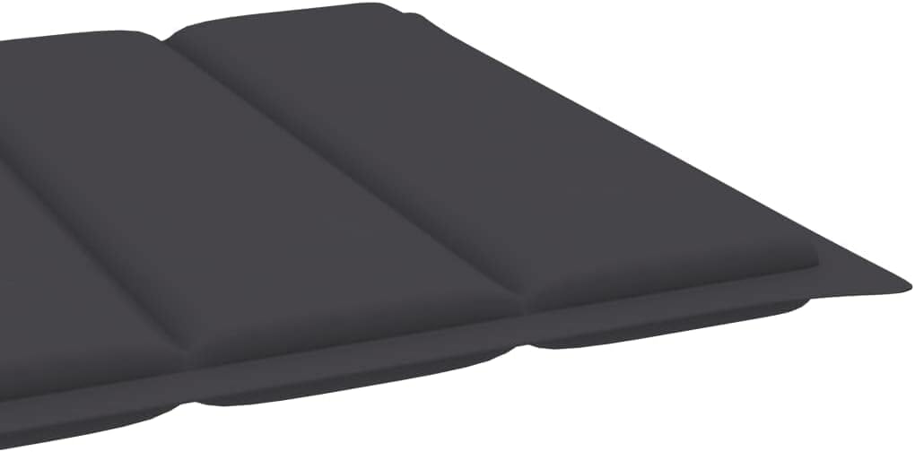 Sun Lounger Cushion,Outdoor Chaise Lounge Cushion, Patio Furniture Cushion,Universal Seat Cushions,with Ties,Wear-Resistant,Durable,Anthracite 78.7"x19.7"x1.6" Fabric(Priority Delivery)