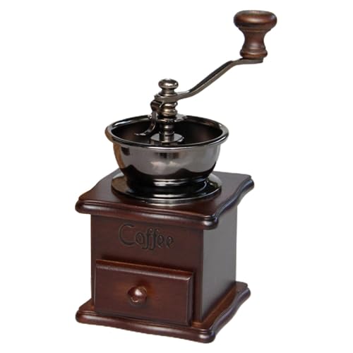 Molinillo de café manual – Molinillo de café vintage | Molinillo de café de mano vintage, molinillos de café de grano | Rodillo de café de mano de madera, molinillos de café antiguos con manivela de