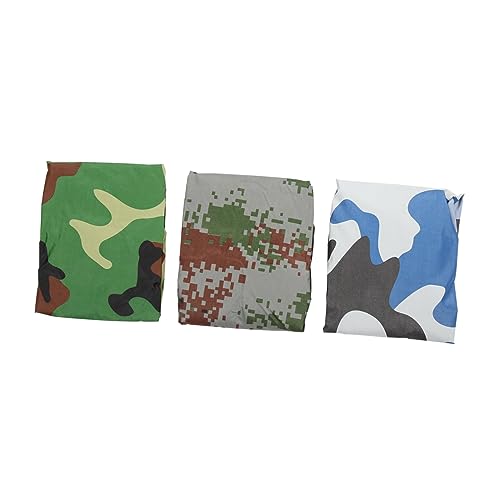 GOOHOCHY 3Pcs Backpack Rain Cover Protective Camouflage Bag Protector for Hiking Backpack Durable Scratch Resistant for Outdoor Activities