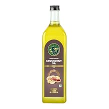 GirOrganic Wood Pressed Peanut oil | Kacchi Ghani | Virgin | Unrefined Groundnut Oil | Cold Pressed | 100% Natural Cooking Oil 33 oz