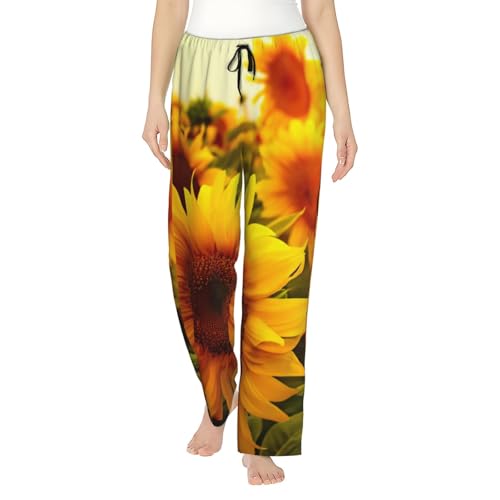 Pantalon de pyjama tournesol femme EdWal S au 3XL