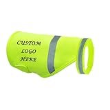 Muka Custom Embroidered Pet Vest Dog Reflective Clothes, Pet Green Jacket Embroidered with Logo