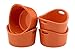 Rachael Ray Stoneware 4-Piece Bubble & Brown Ramekin Set, Orange