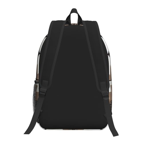 Sac à dos d'écolier léger Noir imprimé amérindien EdWal unique - 3