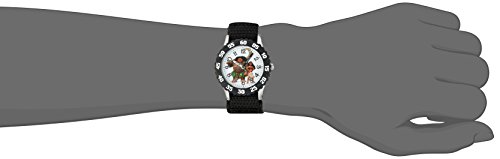Image of Disney Moana Kids' Bezel Stainless Steel Time Teacher Analog Nylon Strap Watch