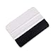 EHDIS 10pcs Vinyl Squeegee 4 Inch Car Vinyl Scraper Decal Applicator Window Tint Wallpaper Smoothing Tool with Black Fabric Felt Edge-White