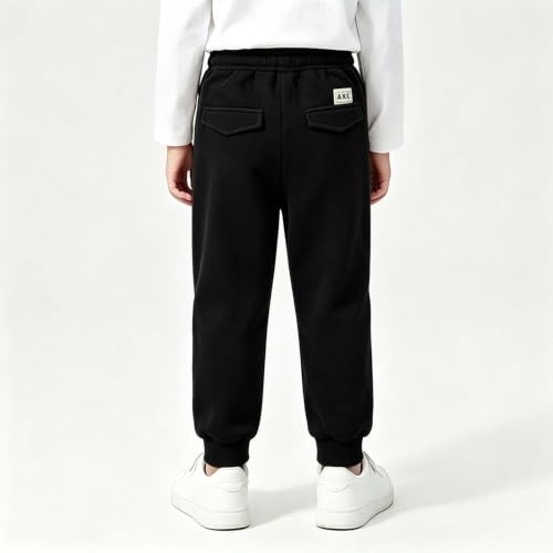 Sweatpants for Boys Cotton Pull On Elastic Waist Casual Kids Jogger Pants - image 4
