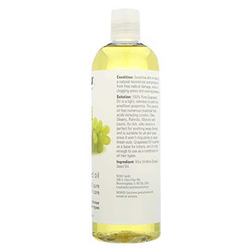 Now Foods, Oil Massage Grape Seed, 16 Fl Oz #TOP4