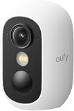 eufy Security eufyCam C35 Telecamere Wireless per Int/Est, Montaggio Magnetico, Vista Notturna a Colori, Memoria Locale, Nessun Costo Mensile, IP67, Riconoscimento Viso, Supporto Pannello FV, Bianco