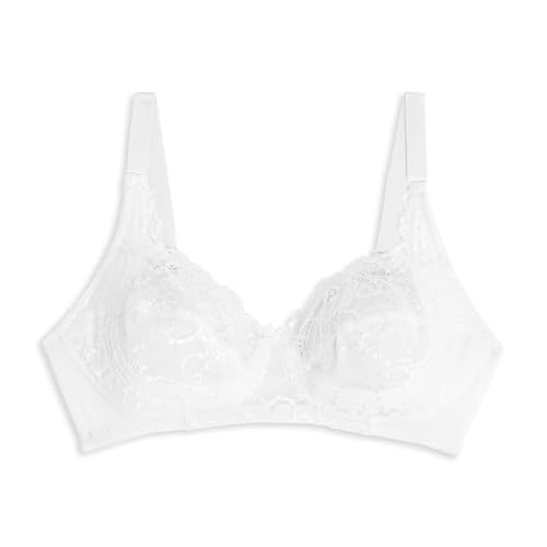 Cotonella, Reggiseno a Balconcino Emma, con Coppe in Pizzo e schiene in Microfibra, Un Reggiseno dalle Spalline rivestite in Cotone, Senza Ferretto e Senza Imbottiture - Art. CD038