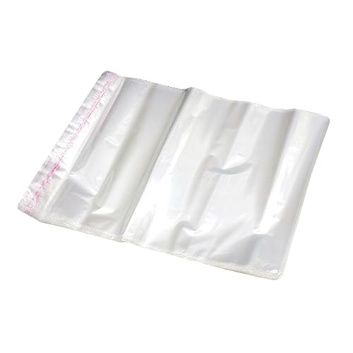 Self-sealing Packing Bags 100pcs Garment Bags Plastic for Clothes Shoes and Hair Accessories Storage White 35x45cm