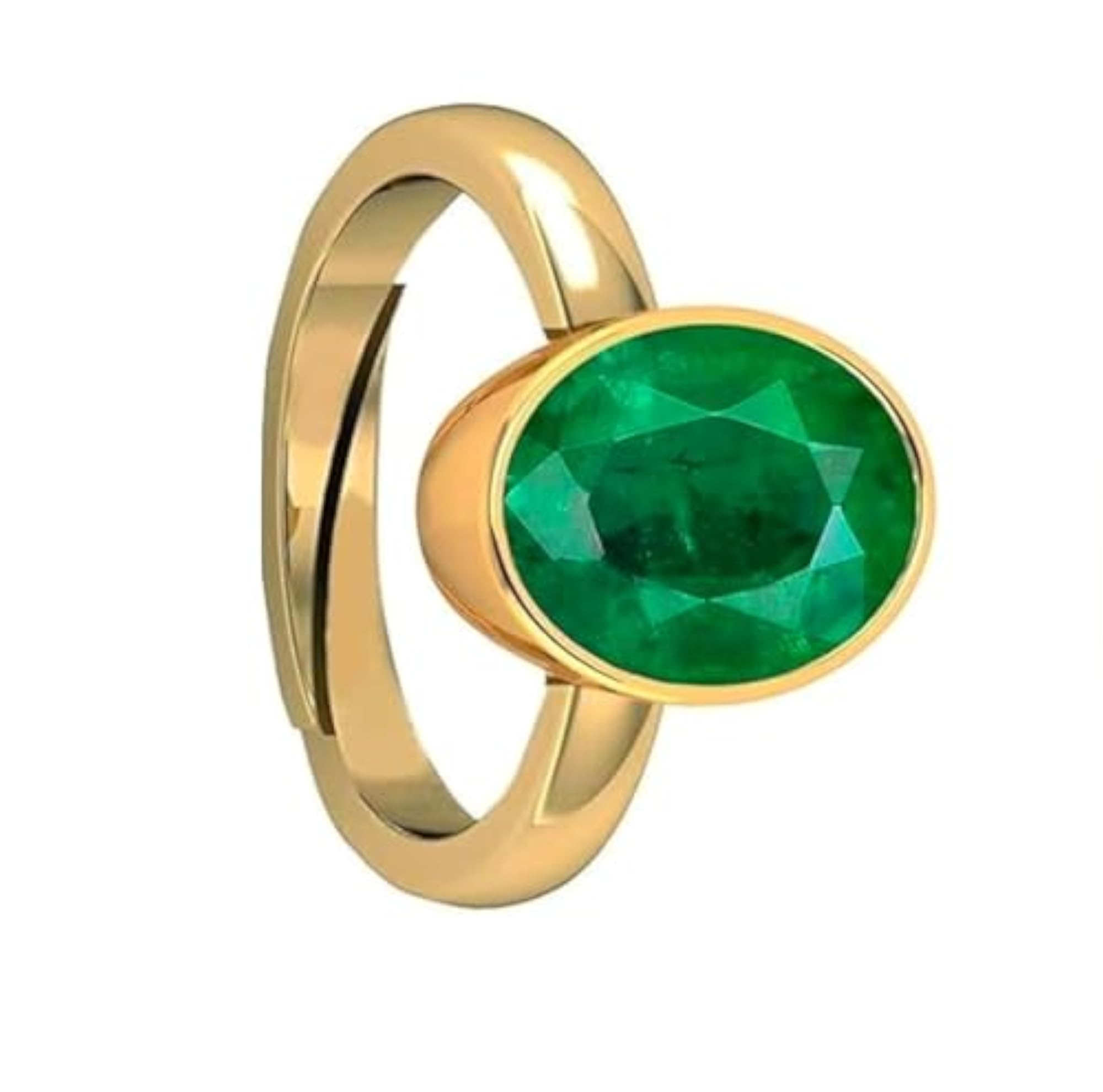 Women's Emerald Heart Shape Ring, Romantic Green Gemstone Gift