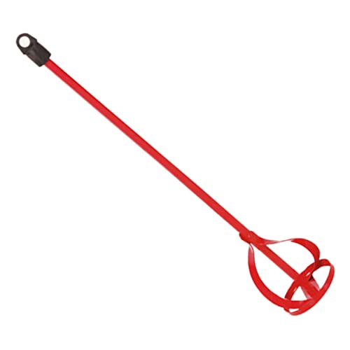 NUOBESTY Cabeza de varilla de mezcla accesorio mezclador de pintura varilla de mezcla de pintura yeso batidor vara hormigonera palos para mezclar cemento broca mezcladora de cemento acero