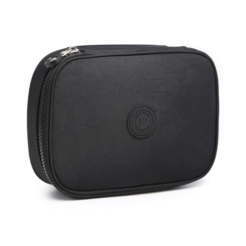 Estojo Box Organizador Divisórias Escolar Infantil Juvenil Adulto (Preto)