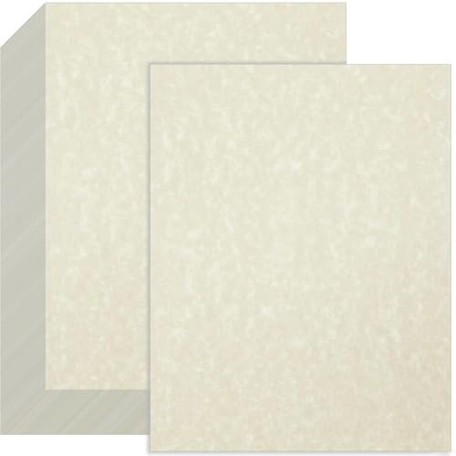 Wonninek A4 Certificate Parchment Paper 60 Sheets Resume Paper 21 * 29.7cm Double-Sided Stationary Diploma for Printing Business Cards Invitations (A4 Size 100GSM)