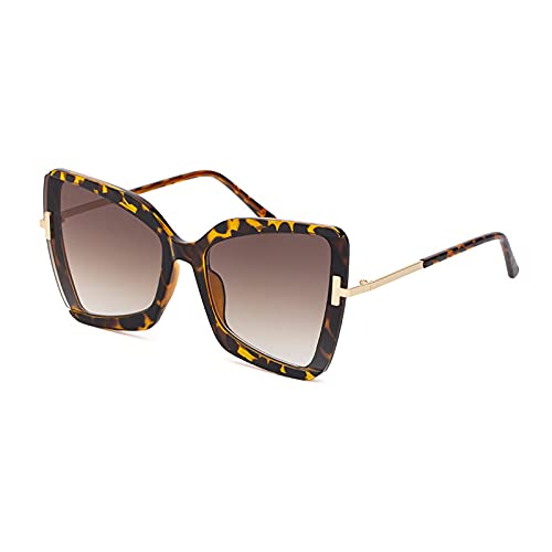 Lunettes de soleil surdimensionnées carrées femmes haut de gamme