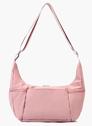 Image of WildHorn Nylon Shoulder Sling Bag for Women | Lightweight Crossbody Travel Bag with Multiple Zipper Pockets | Everyday Casual Handbag with Adjustable Strap (30 x 28 x 10 cm)