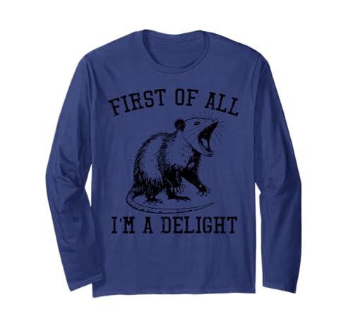 First Im Delight Opossum Funny Possum Joke �����Y ���f�B�[�X �L�b�Y ����T�V���c