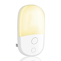 Night Light Plug in Walls & Night Lights with Dusk to Dawn Photocell Sensor, Energy Saving Lights Kids for Children's Room, Stairs, Hallway, Bedrooms, Garage (Warm White, 1 Pack, 3000K)