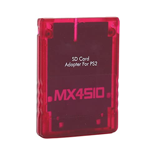MX4SIO SIO2SD TF Reader Adapter for PS2, Not a Memory But a Adapter, Replacement Memory Reader Adapter for PS2(Red)