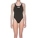 ARENA W High Bañador Deportivo Mujer Solid Swim Tech Alto, Black-White, 38