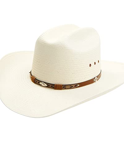 Stetson Unisex Rodeo Natural Cattleman Straw Western Hat Natural 7 5/8