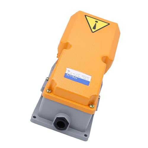 Interruptor de pedal antideslizante para evitar accidentes en el control de maquinaria