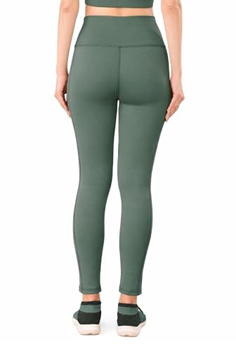 Image of Women High Rise Gym Wear Tights Stretchable Yoga Pants Fitness Leggings Gym Pants Multipurpose Slim Fit Track Pant Workout Active Wear Lower