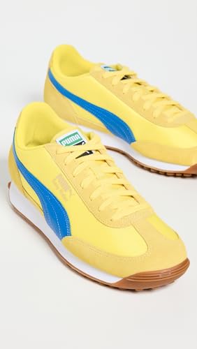 PUMA Select Men's Easy Rider Vintage Sneakers, Speed Yellow/Bluemazing/Gold, 11 Medium US4