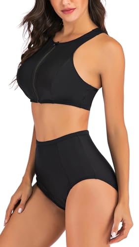 Women Two Pieces Crop Top Bikini Sets Chic Pretty Swimsuit2