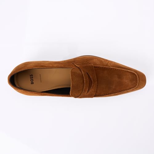 BOSS Men's Modern Loafer, Medium Brown, 103
