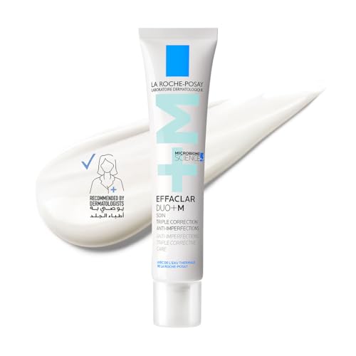 La Roche-Posay, Effaclar Duo+M, Gel Creme Triplo Cuidado Corretor Antiacne, anticravos e antimarcas da pós acne, 40ml