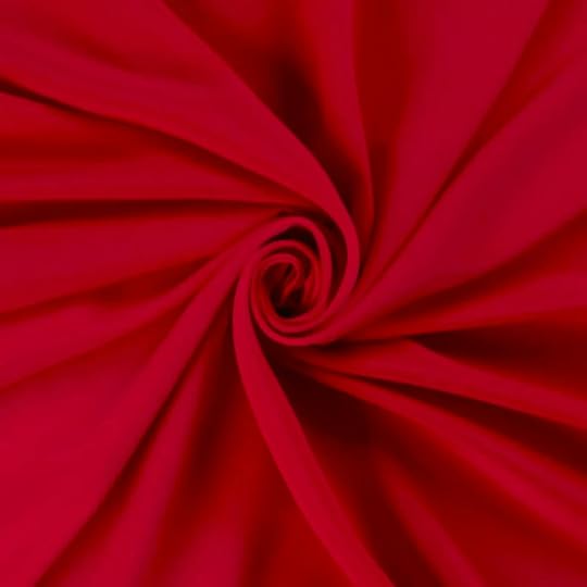 Stretch Crepe Fabric Red