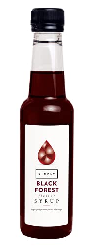 Simply Black Forest Syrup Vegan & Nut Free Flavoured Syrup for Coffee Cocktails & Baking (250ml)