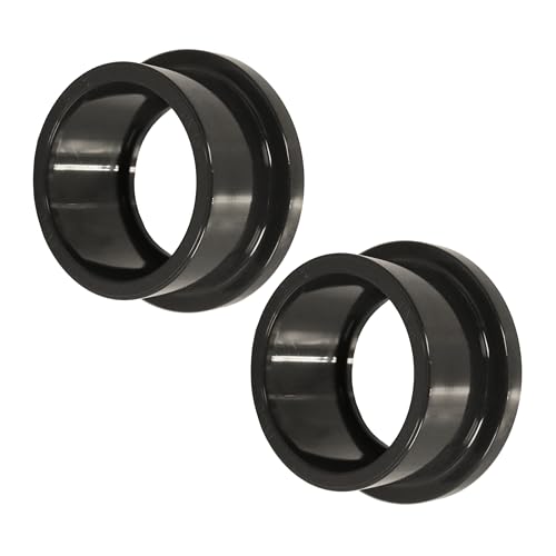 HAF® 2 conectores hembra de PVC con manguito adhesivo de 50 mm y brida. Pieza de repuesto de PVC gris con conexión adhesiva para válvulas de bola y válvulas antirretorno. Calidad: fabricado en Europa