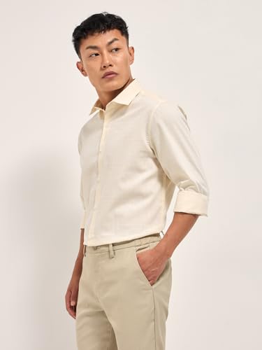 Image of THE BEAR HOUSE Men's Checked Tailored Fit Formal Shirt