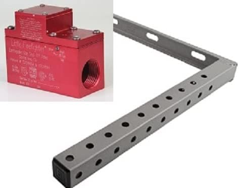 Firefighter Horizontal Valve with Stabilizer Bracket Kit 1 inch-NPT