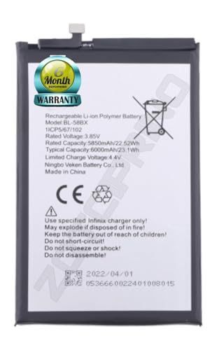 Image of Original BL-58BX Battery for Infinix Hot 9 / Hot 9 Play / X650C / X650B / X650D / X680 / X680B / X680C / 58BX Battery with 6 Month Warranty**** (R284)