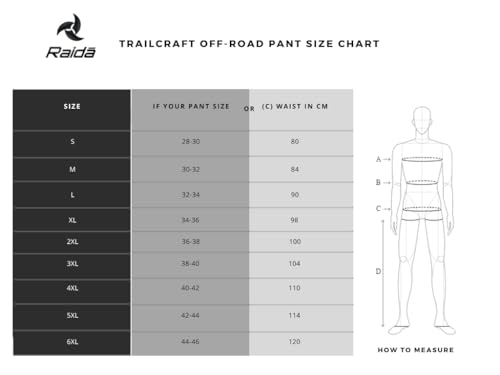 Image of Raida Trailcraft Off-Road Pants | MX & Trail Ride | Lightweight | Abrasion-resitant Fabric | Heat Sheild Panel | (in, Alpha, 4XL, Black /Hiviz)