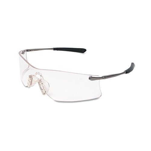 MCR Safety Glasses T4110AF Rubicon T4 Clear Lens with UV Protection and Anti-Fog Coating, 1 Pair