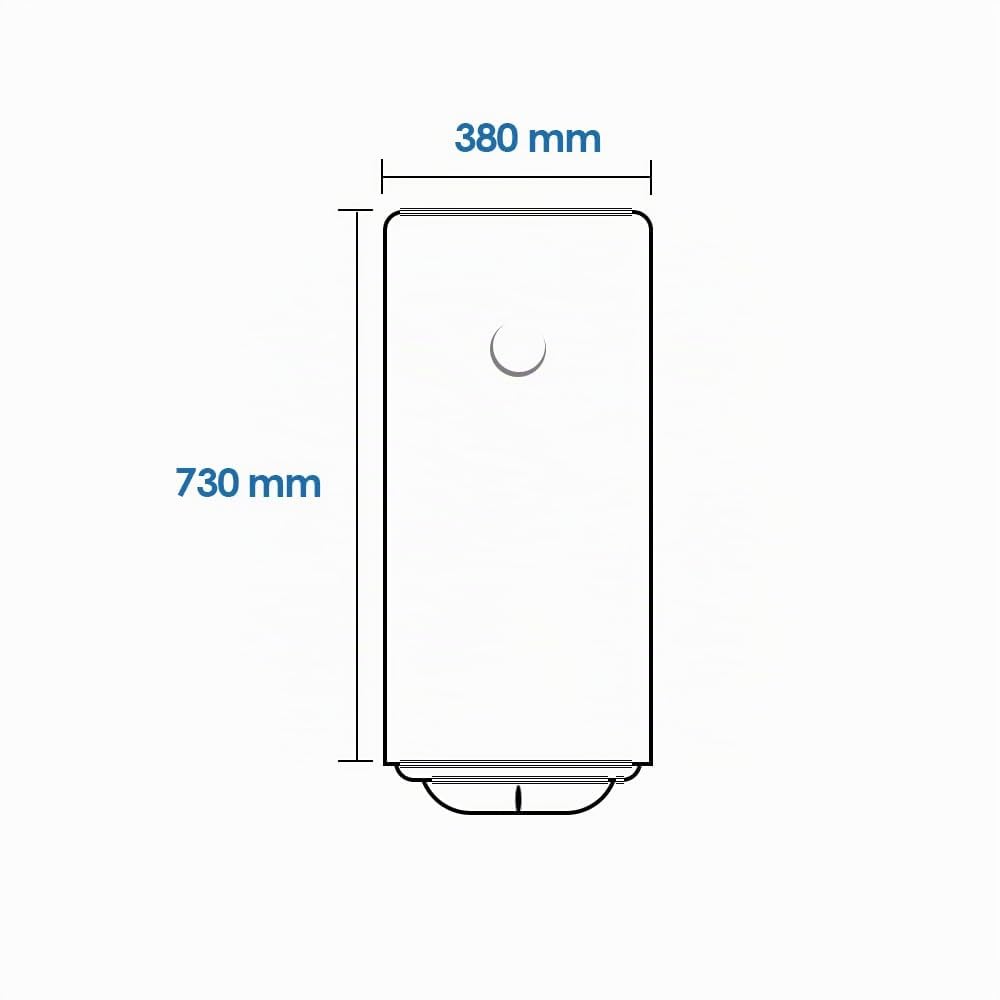 Aspes Termo Eléctrico 50 Litros, AT5001S. 1500W, Kit de Montaje Incluido, Resistencia de Acero Esmaltado, Termostato Manual, Temperatura Máx 70 º, Blanco, Eficiencia Energética Clase C