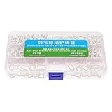 Baoblaze Badminton Racket Grommet Set Line Protection Tubes Sturdy Nylon Badminton Equipment Assortment Kit 500 Double Line Tube, White